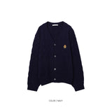 LMN Prep Cable Embroidery Cardigan (10 colors)