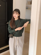 [SHOPPERMADE] ウィンターウールクロップニット (4color)