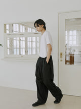 サイドバルーンパンツ / unisex side balloon pants black