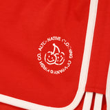 ドゥードゥルチェリードルフィンパンツ / DOODLE CHERRY DOLPHIN PANTS [RED]