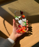 スプリングピクニックジェリースマホケース/Spring picnic jelly case