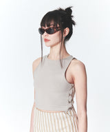 フックNアイタンクトップ/Hook N Eye Tank Top Beige