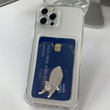 Cat drawing Color Siamese Card Storage Phone Case