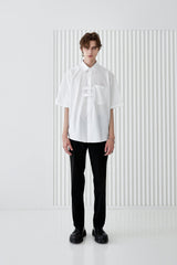 ダブルホルダー半袖Tシャツ/DOBLE HOLDER STRIPE HALF SHIRT WHITE