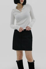 No.372 ノンスパンデニムスカート/No.372 Nonspan denim skirt (2color)