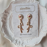 ビンテージローズガーデンピアス / Vintage Rose Garden Piercing - Ribbon Version