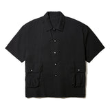 OPEN DIALOGUE S/S SHIRT-BLACK