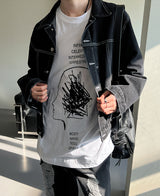 スクラッチスリーブT / Scratch Sleeve Tee (2 color)