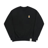 ダックフェイス刺繡スマイルスウェットシャツ/Duck Face Embroidered Smile Sweatshirt