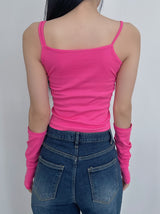 ホットピンクウォーマートップ / hot pink warmer top