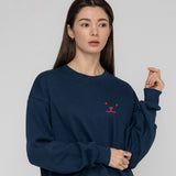 Puppy Face Small Drawing Smile Sweatshirt