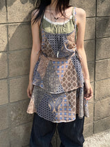 ボヘミアンヒッピーレイヤードドレス / Bohemian hippie layered dress