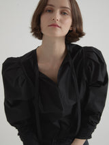 2 way volume blouse - Black (6671160311926)