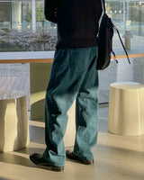 ニューダイイングウォッシングスノーカラージーンズ/new dyeing washing snow color jeans