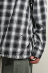 オンブルポケットシャツジャケット / OMBRE POCKET SHIRKET(SHIRTS JACKET)-MARS BLACK