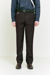 Back Zipper Slacks brown (6683655241846)