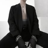 6mm ボックス チェーン ブレスレット / [BLESSEDBULLET]6mm BOX chain bracelet_dark silver