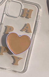 ヘプビダークベージュトランスペアレントケース / Hepbi Dark Beige Transparent Case