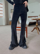 ベルベット ブーツカット トレーニングパンツ / Velvet Boot Cut Training Pants (4color)