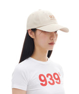 939 ベーシック6パネルキャップ(ベージュ)