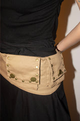 cotton pocket belt bag
