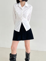 フラットミニスカート/Flat mini skirt (4color)