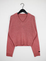 ウールVネッククロップニット/Wool V-neck Crop Knit (10color)