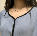 ボールシンプルハート2WAYハンドメイドネックレス / shii Ball Simple Heart Two Way Handmade Necklace
