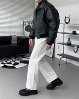 レザーボンディングジャンパー/PS Chief Leather Bonding Jumper (3 colors)
