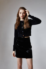 Faux Leather Mini Skirt