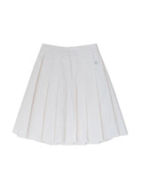 [pepe]cotton pleated wrap skirt (white)