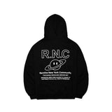 オーバーサイズパーカー / Over-sized Signature Hoodie Black (4595380584566)
