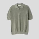 ログハーフニットポロシャツ (9 color)