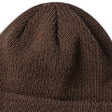 シグネチャーレタリングビーニー /SIGNATURE LETTERING BEANIE-BROWN
