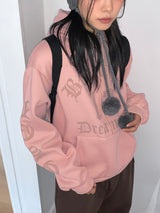 [Brushed lining] Restin overfit hooded t-shirt