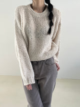 About balloon round knit 
