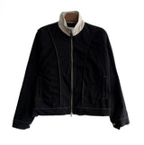 Contrast Stitch Zip-Up Jacket (6684150005878)