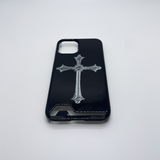 [MADE] cross card hard phone case (glossy black)