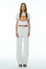 トマトピュレクロップTシャツ/TOMATO PUREE CROP TEE [WHITE]