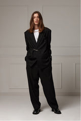Buckle suit jacket - Black (4622117732470)