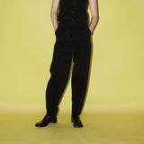 コーデュロイラウンデッドパンツ / Corduroy rounded pants black
