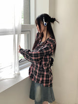 Deva Vintage Check Brushed Outer Long Sleeve Shirt