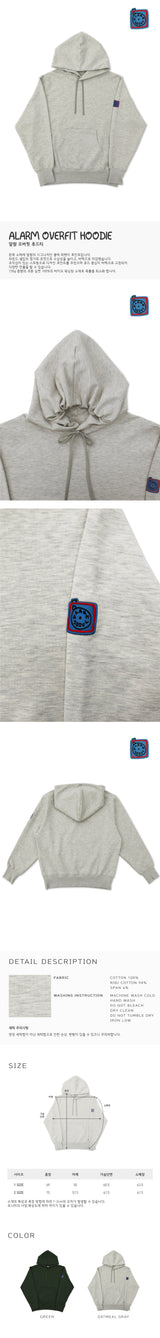 ALARM オーバーフィットフーディー_UNISEX