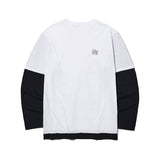 レイヤード長袖Tシャツ/22SS LAYERED LONG SLEEVE T-SHIRT WHITE (6697655402614)