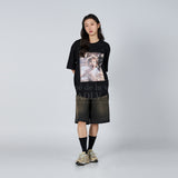 ベイビーフェイススクリームボーイ半袖Tシャツ BLACK