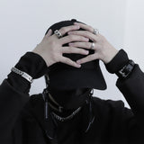 [BLESSEDBULLET]MATERIAL COWSKIN BRACELET (4625481171062)
