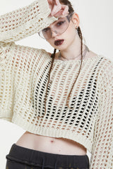 バイクロップドニット/BAY CROPPED KNIT