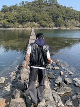 Lacing leather vest