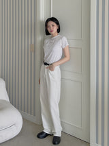 ストレートソフトパンツ / no.1753 Straight Soft Pants (2color)
