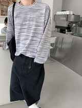 ストライプシンロングTシャツ